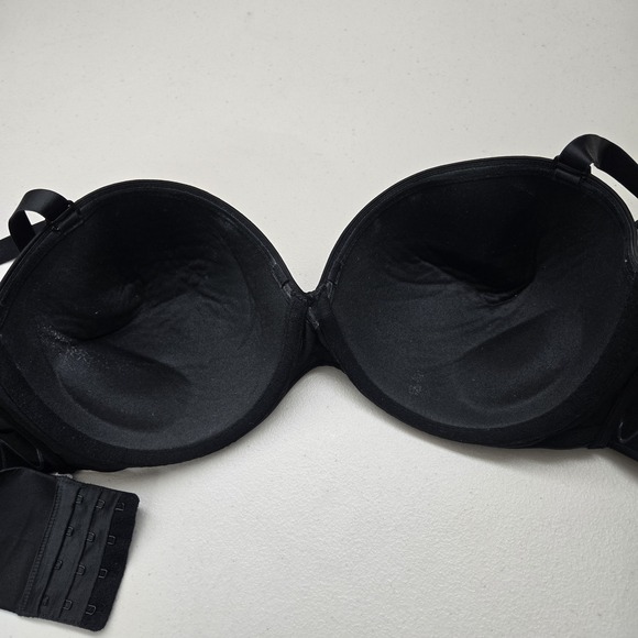 Cacique Women Bra 42C Black Padded Underwired Strap Multi Way Strapless - Picture 6 of 10